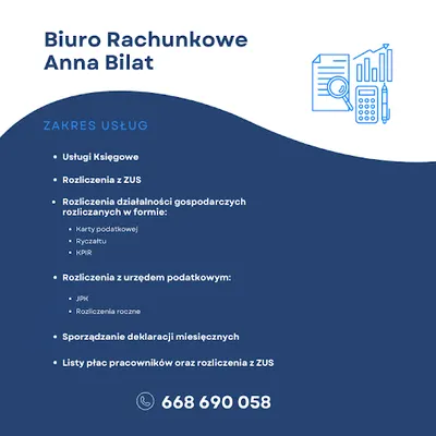 Biuro Rachunkowe Anna Bilat | Obsługa Księgowa | Księgowość | Jelenia Góra